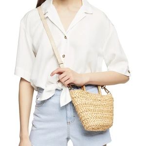 Demi-casual knot button-up shirt